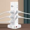 Multi Functional Vertical Tower Shaped Socket USB Charging Office Multi Hole Socket Household LED Desk Lamp Plug Board