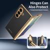 Samsung Z Fold7 Case: Foldable Electroplated Diamond Pattern, Plain Leather, Full Coverage for Fold6/5, Cross-border Compatibility.