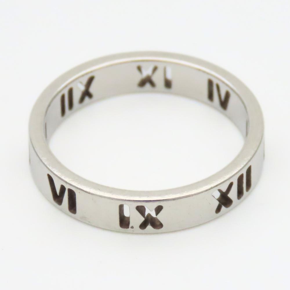 Used TIFFANY&Co. Ring Atlas EU#51 Silver925 2.3g Silver open
