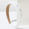 New Minimalist Hairband Hand-sewn Sequins Elegant High-crown Headband Versatile for Women