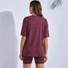 Womens Casual Solid Short Sleeve Shorts Maternity Set Cotton Loungewear Pregnancy