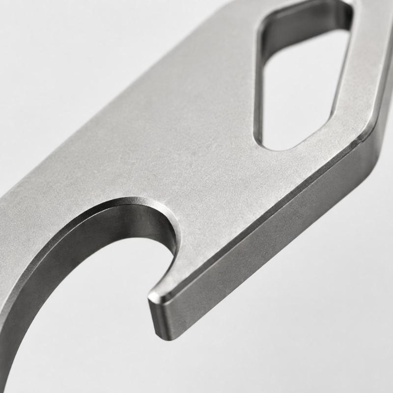 Everyday Carry Pry Bar with Cap Opener, Integrated Flat Tool Body with a Wide Tip, Side Hook Opening, and Slot for Frequently Carried Gear