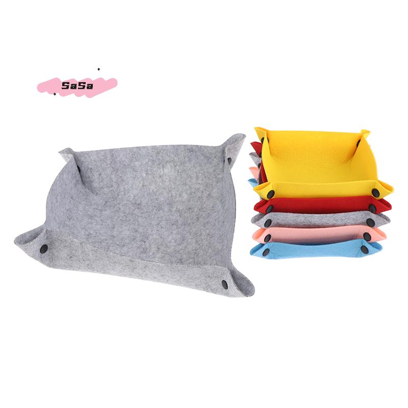 Trays Felt Personalized Desk Organizer Desktop Storage Box for Jewlery Key Cosmetics Glasses Headphone Wallet Office Home Use