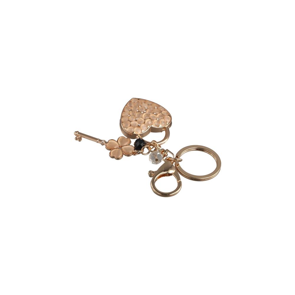Backpack Pendant Packaging Decoration Love Heart Keychain Key Ring Crystal Key Pendant Keys Holder