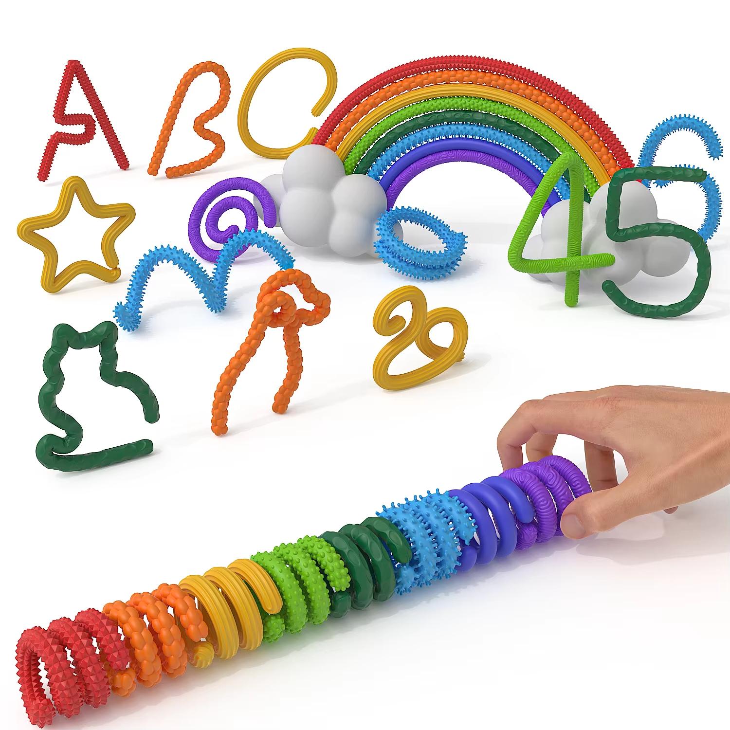 Fidgeting Toys Tactile Sticks  Textured Calming Tactile Toys Antistress  Stress Stress Relief Fidgeting For Christmas Gifts