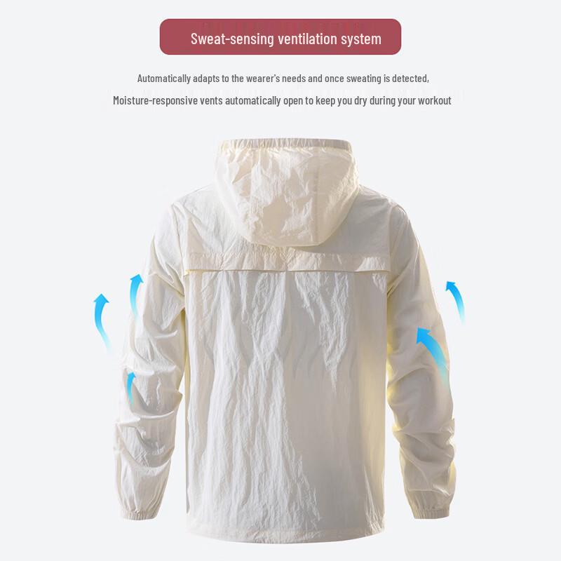 JEEP SPIRIT Unisex Summer Ice Silk Quick Dry UPF50+ Sun Protection Jacket