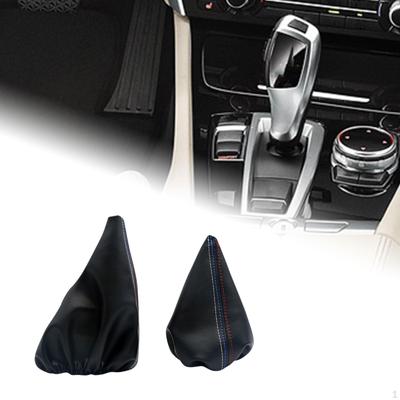Car Gear Shift Knob Cover and Handbrake Protector Covers Premium Dustproof Interior