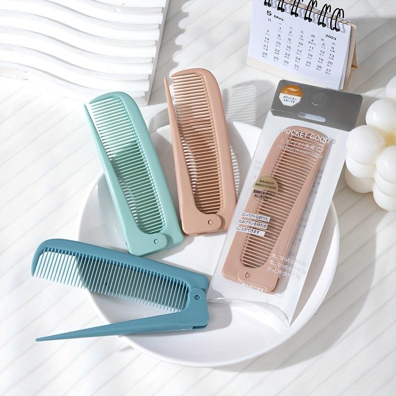 Portable Folding Comb Minimalist Anti-Static Travel Comb Pocket Comb for Outdoor and Home Use Hair Brushes
