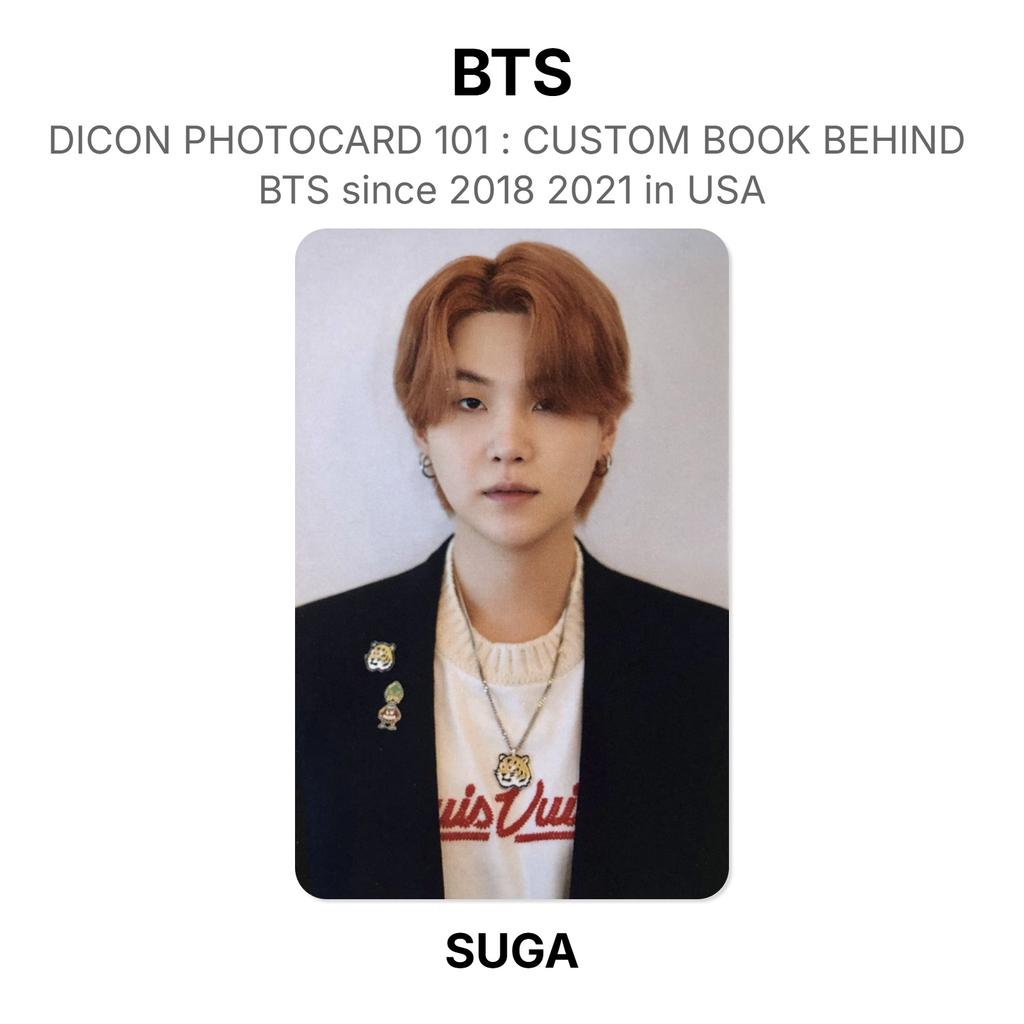 BTS DICON PHOTOCARD 101 : CUSTOM BOOK BEHIND BTS Since 2018 2021 In USA Official Photocard