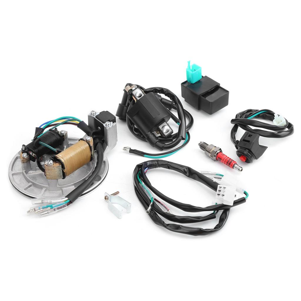 Ignition Coil Stator CDI Wiring Harness Spark Plug Kit Fit for XRCRF 50 50cc ‑125cc