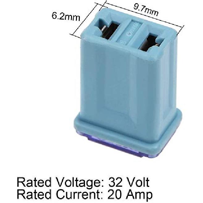 TAITONG 25 Pack Multi Color Micro Cartridge Fuses, 15-40 Amp, MCASE Type for Cars, SUVs and Trucks