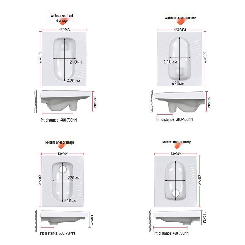 Longdai Verdeckte Hocktoilette