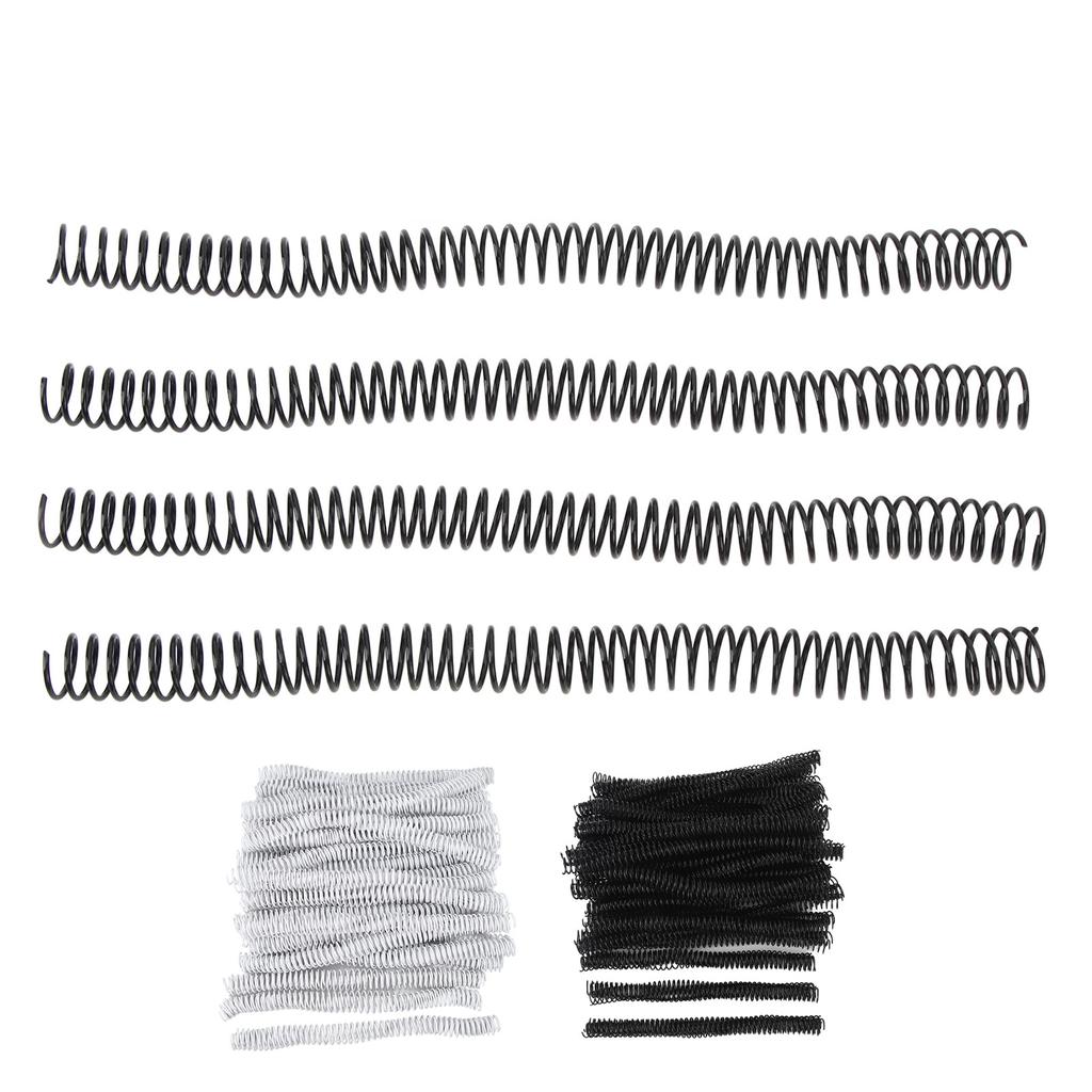 100PCS Spiral Binding Coils 16mm Diameter 48 Teeth 4:1 Binder Combs Spines for Paper
