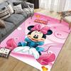 1 stuks Mickey en Minnie_ Vloerkleed, Antislip Vloermat, Cartoonfiguur Ontwerp, Zacht Fluweel, Kamerdecoratie, Wasbaar Binnenkleed