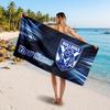 Canterbury-Bankstown Bulldogs Customized Name Text Beach Towel, Soft Absorbent Towel Beach Pool Travel Personal Gift