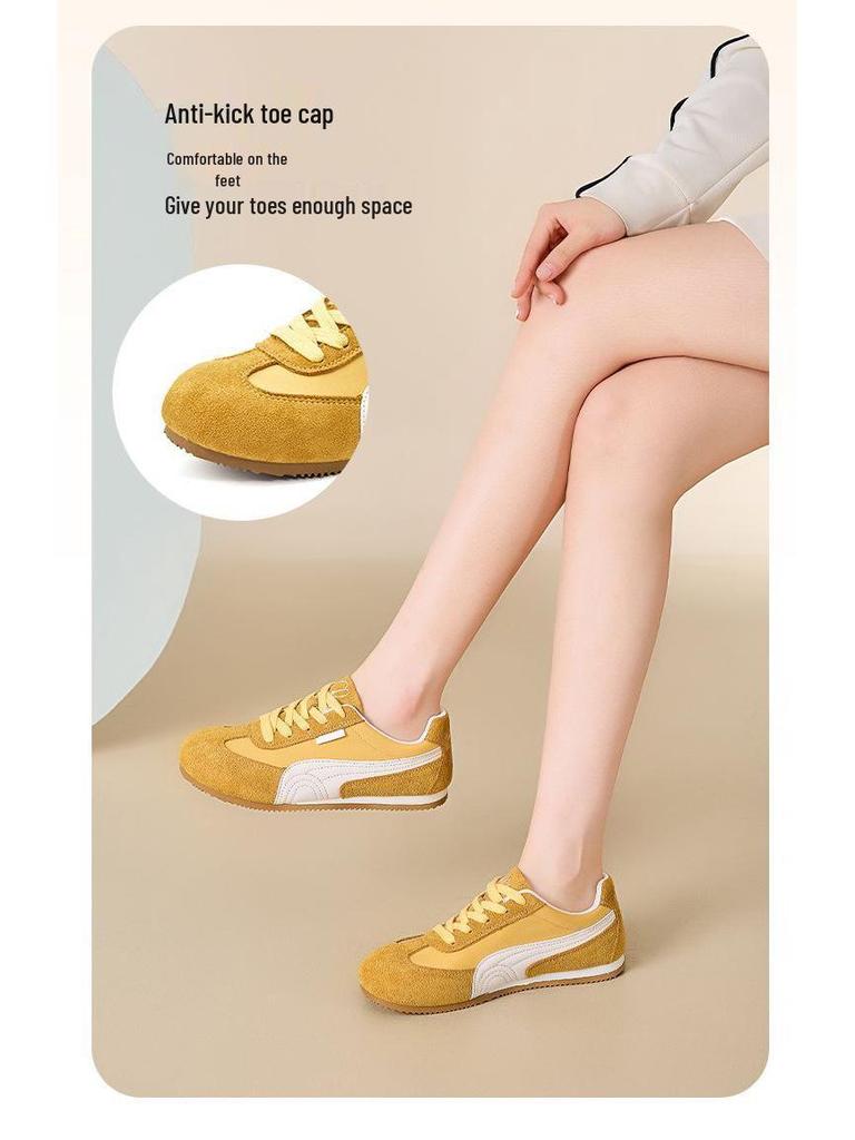 Korean Style Women's White Sneakers: Versatile, Soft Sole, Non-Slip, Comfortable Flat Trainers