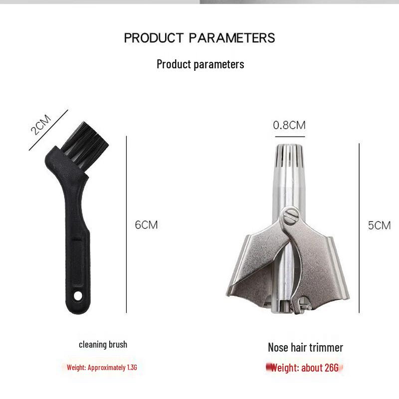 Shu Ran Jia Manual Stainless Steel Nose Hair Trimmer