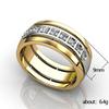Cao Shi Trendy Unisex Two-Tone Rings - European & American Minimalist Couple Style