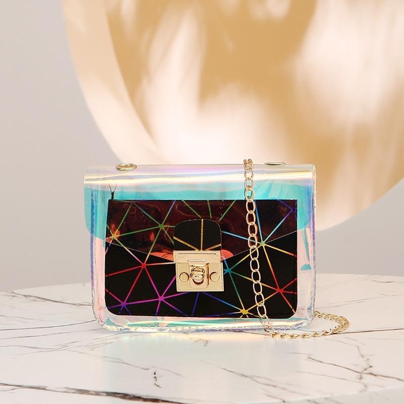 Bag Women's New Sequined Color Chain Shoulder Messenger Bag Personality Elegant Fashion Versatile