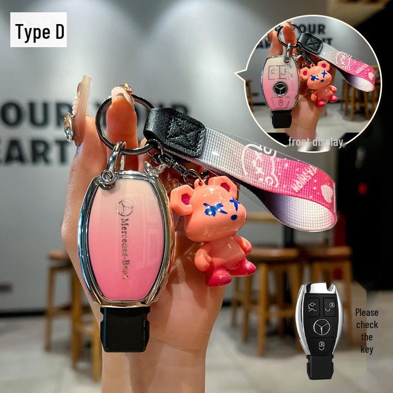 

Чохол для ключа Mercedes-Benz 2024 C260L/E300L/GLC300L/C200L Автомобільний корпус для чоловіків