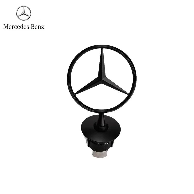 AABIC1 Mercedes Benz emblem Star Bonnet Car Hood Front Chrome Logo for Mercedes E S Class w204 w211 w205 W212 w203 w213 accessories