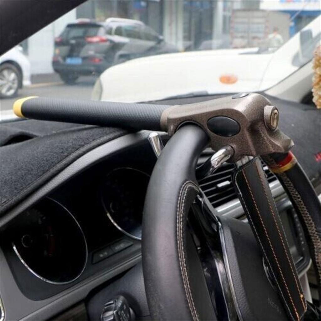 Heavy Duty Auto Airbag Foldable Steering Wheel Lock Security Anti-Theft Device Lock Safety Hammer for Vehicle Truck SUV