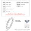 Bague Alliance Éternité Complète en Moissanite 3mm Certifiée GRA, Anneau Empilable d'Engagement pour Femmes, Or 14K Plaqué, Bijoux de Mariage Cadeaux