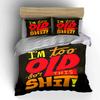 Bold text graphic design. Bedding sets Duvet cover sets Duvet covers Pillowcases(1 * Duvet Cover 2 * Pillowcases without duvet insert)