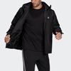 Adidas Bsc St In H J Warm Solid Color Sports Hooded Cotton Jacket Winter Men Jacket Black GN3241