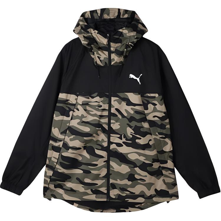 

New PUMA OUTDOORProtective JACKET 2.0 Jackets & Coats Men s Black Camouflage 685840-60 L（180/100A）