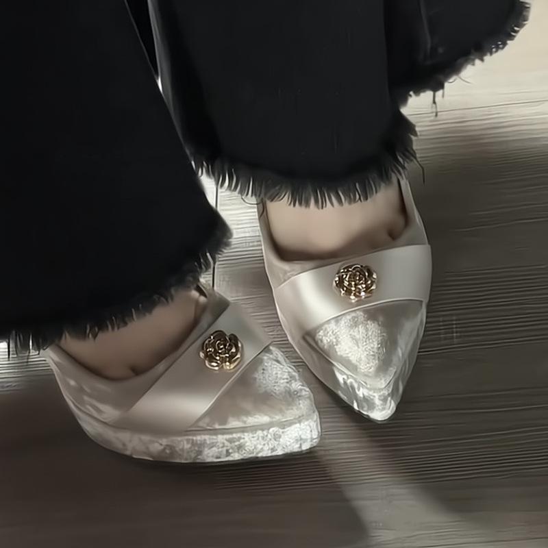 Celebrity elegant not tired feet high heels women's new temperament thin heel pointed single shoes