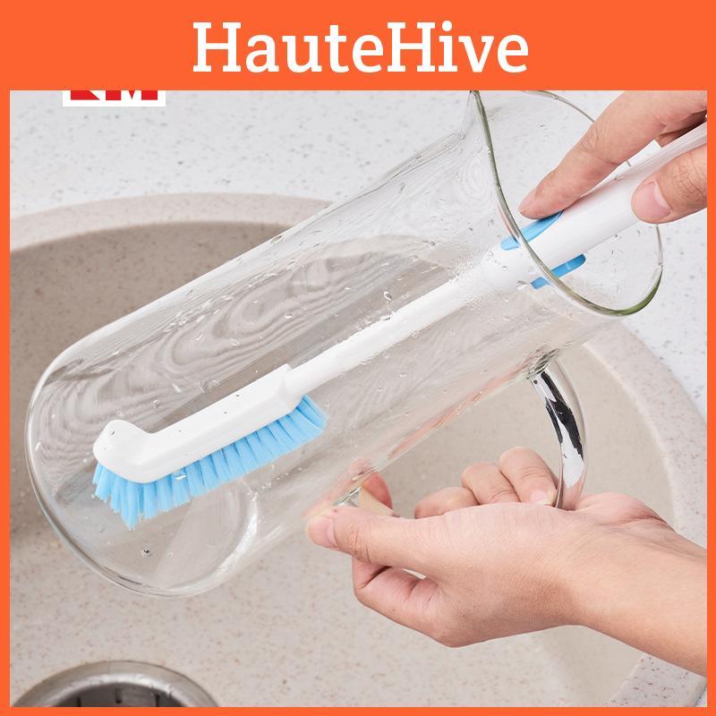 Bottle Brush Adjustable With Plastic Shaft For Drain Cleaning Hole