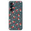 For Samsung Galaxy A17 5G Case Red Canes and Stockings Pattern Printing Straight Edge TPU Phone Back Cover
