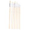 8Pcs Watercolor Brush Multiple Models for Acrylic Gouache and Oil Painting Paddy Flat Pen
