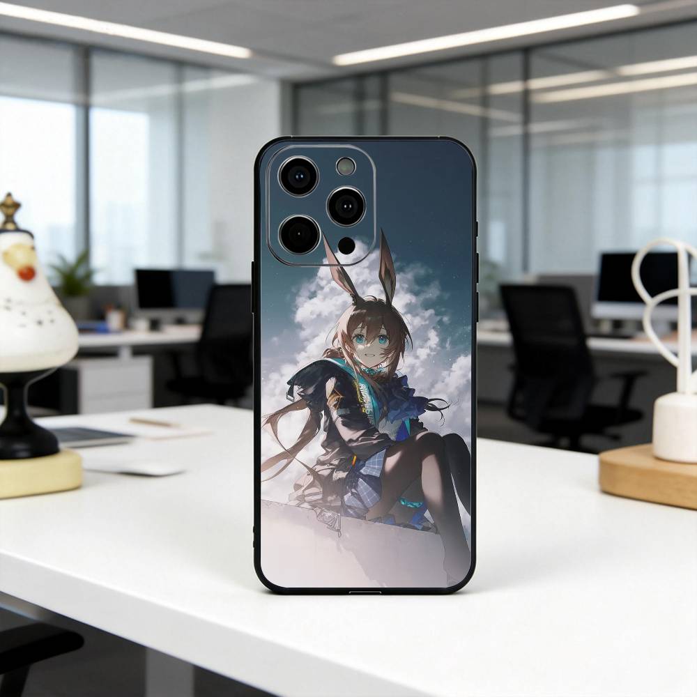 Game A-Ark-nights A-Amiya-es Phone Case Silicone Soft For IPhone 17 16 15 14 13 12 11 X XR Plus Pro Max Plus