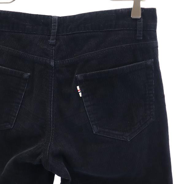 Maison Kitsune Corduroy Pants W28 Black Series Button Fly Men's Used