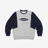 Heritage Unisex Color Block Sweatshirt   Melange Gray Navy Rets5fm42g2