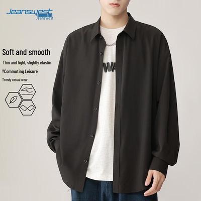 Jeanswest Men's Casual Long-Sleeve Shirt