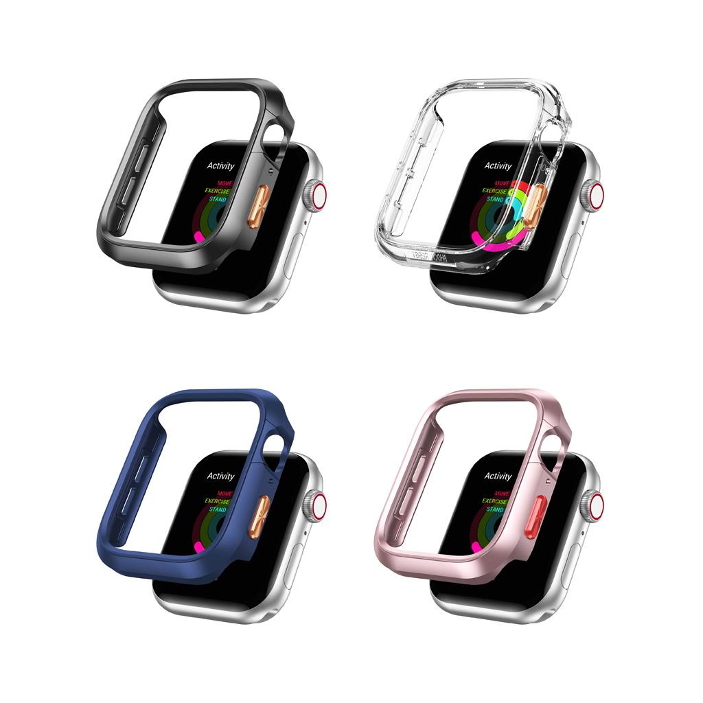 Hard PC No Glass Protective Case Frame Bumper Cover for Apple Watch 11/10 Accessory for Men Women 42mm 46mm Watch Case