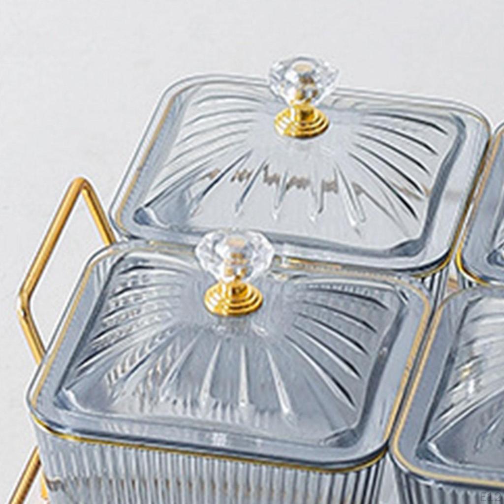 Divided Serving Dish Dried Fruit Tray Food Storage Container Veggie Appetizer for Candy