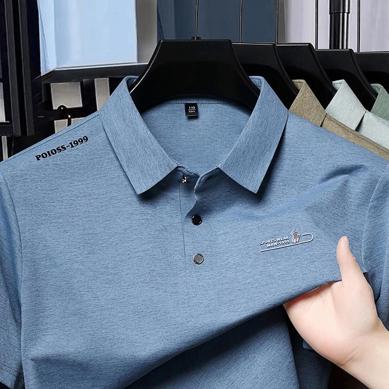 Light Luxury Quality Summer Men's Short Sleeved T-shirt Men's Half Sleeved Breathable Half Sleeved Polo Shirt Men's Top