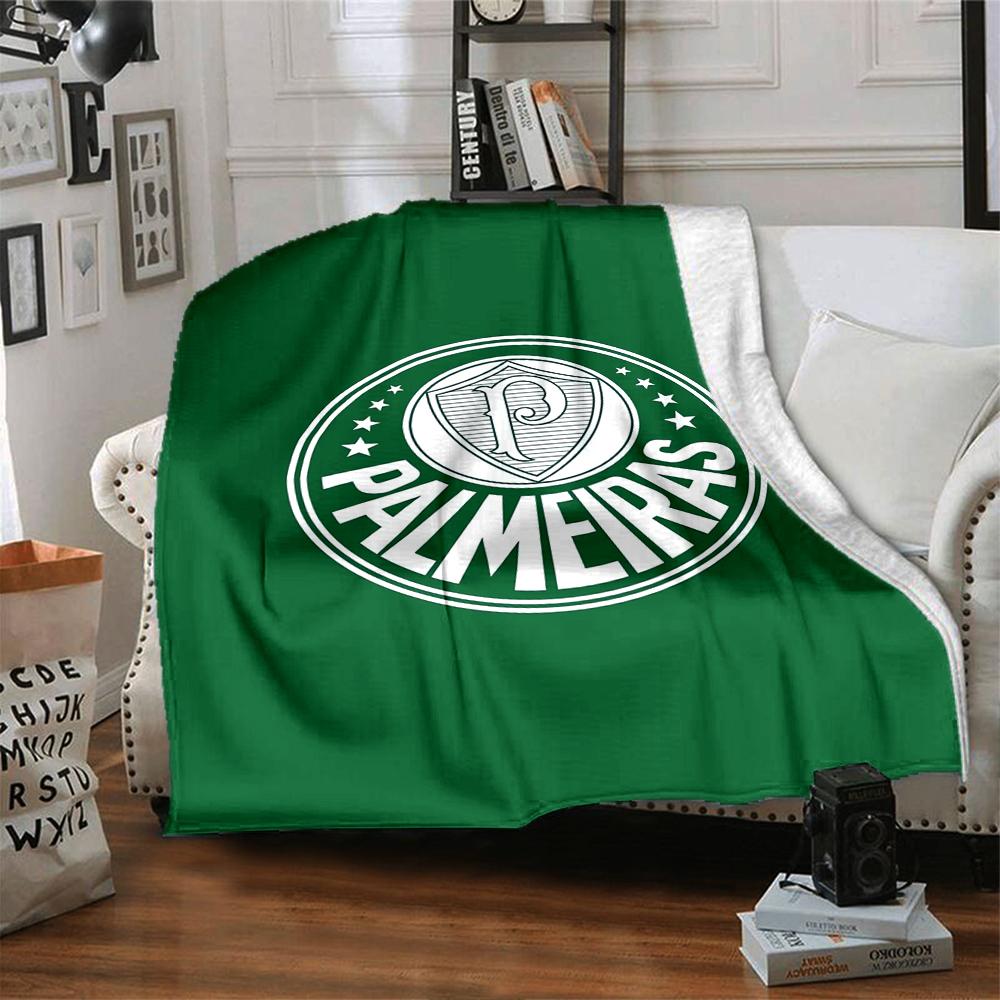 Palmeiras Theme Printed Blanket - Perfect for Couch, Bed, Travel & Outdoor Use | Machine Washable, Cozy & Durable.