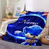 Custom Name "Shark Power: Tralalero Triala" blanket for Couch & Bed, Plush Cozy Fuzzy Blanket Super Soft & Warm Blankets for Fall and Winter. 0908123