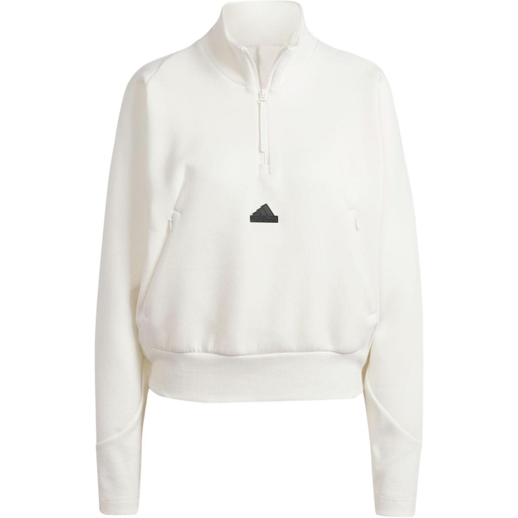 Adidas SS24 Z.N.E. Quarter-Zip Track Jacket Women Outerwear Han-Jade-White IS3898