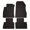 Dywaniki Samochodowe Gumowe Do: Nissan Juke F15 Crossover (2010-2017) - Czarne, Dopasowane