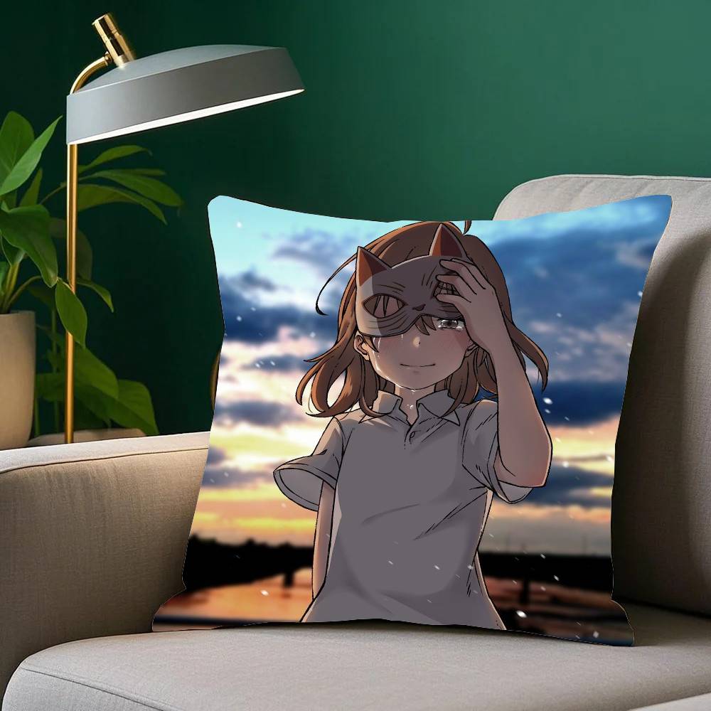 Anime Movie A W-Whisker Away Pillow Case Fashion Square Pillowcase Bedroom Sofa Room Ins Decoration Leisure