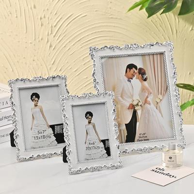 Cadre Photo en Résine Fait Main de 5 à 10 Pouces pour Affichage sur Table, Ornements de Décoration d'Intérieur Haut de Gamme