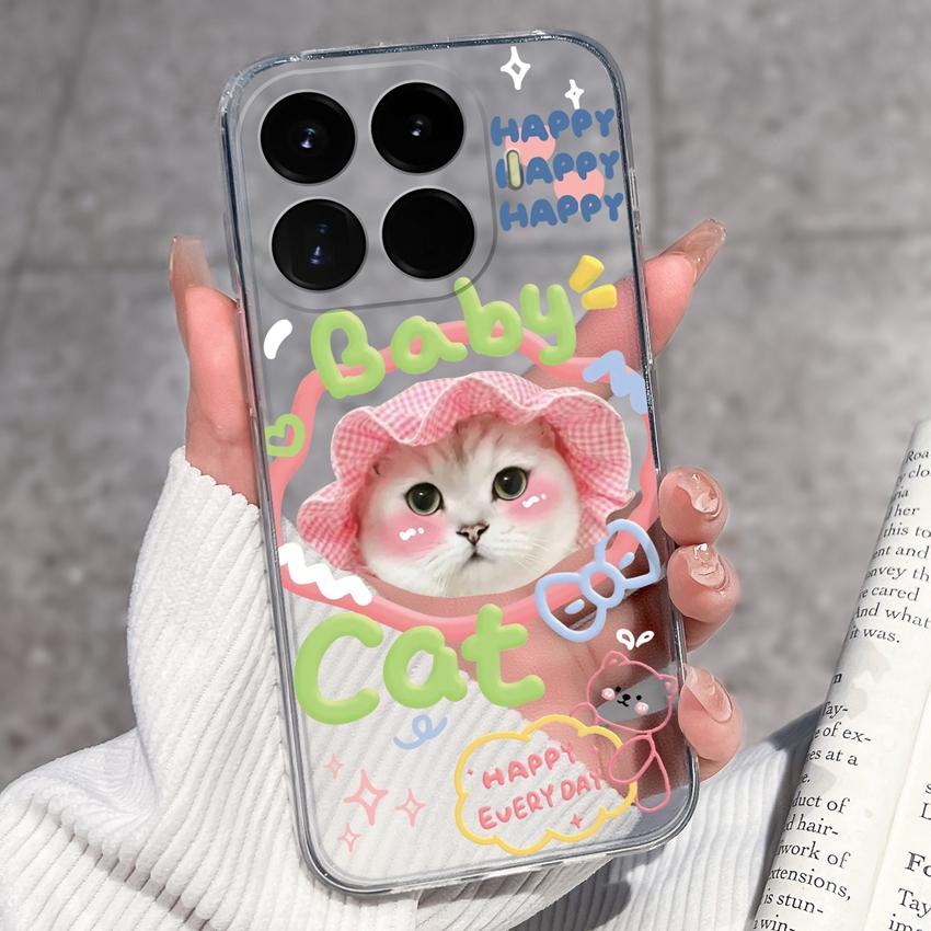 For Xiaomi 17T 17 Pro 17Max 17 Ultra Phone Case For Redmi 17C Redmi17 Lovely Bow Cartoon Lightweight Transparent TPU Bumper Scratch Resistance Housing