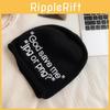 Korean Style Soft Acrylic Beanie Cap For Ladies Cold Weather Wear