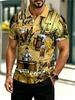 Men's Novelty Polo Shirt, Vintage Beer Culture Design,, Mixed Color, Multiple Specifications Available, Festive Rustic Style, Born to Drink Beer